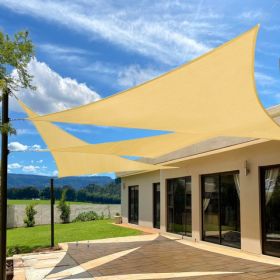 10'X10'Sand HDPE Sunshade Sail (Option: Defaulttitle)
